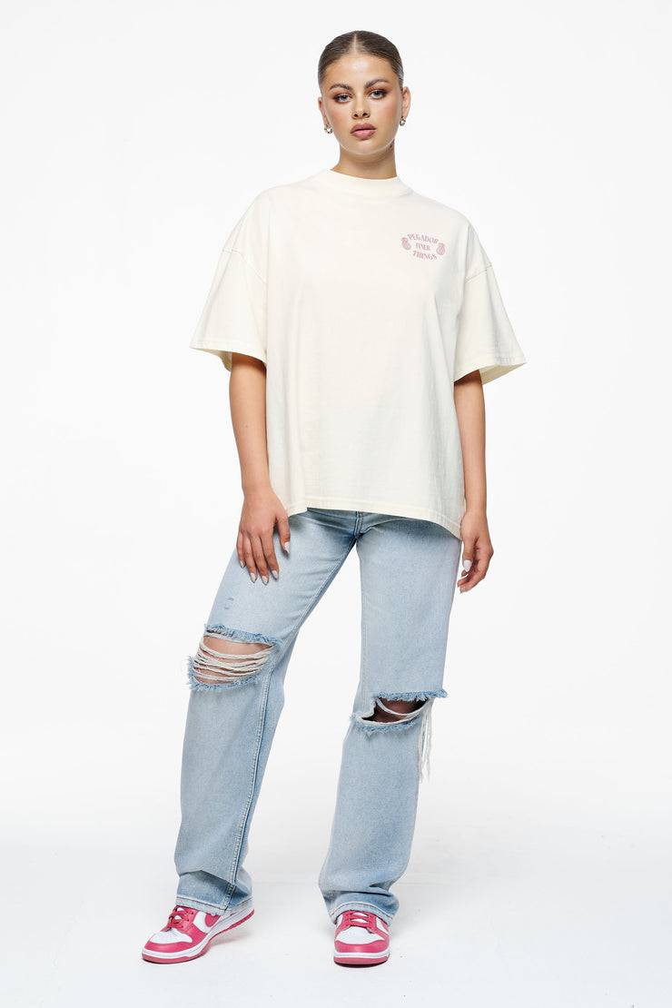Pegador Roma Heavy Oversized Tee Vintage Washed Unbleached