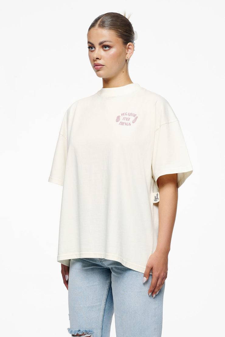 Pegador Roma Heavy Oversized Tee Vintage Washed Unbleached