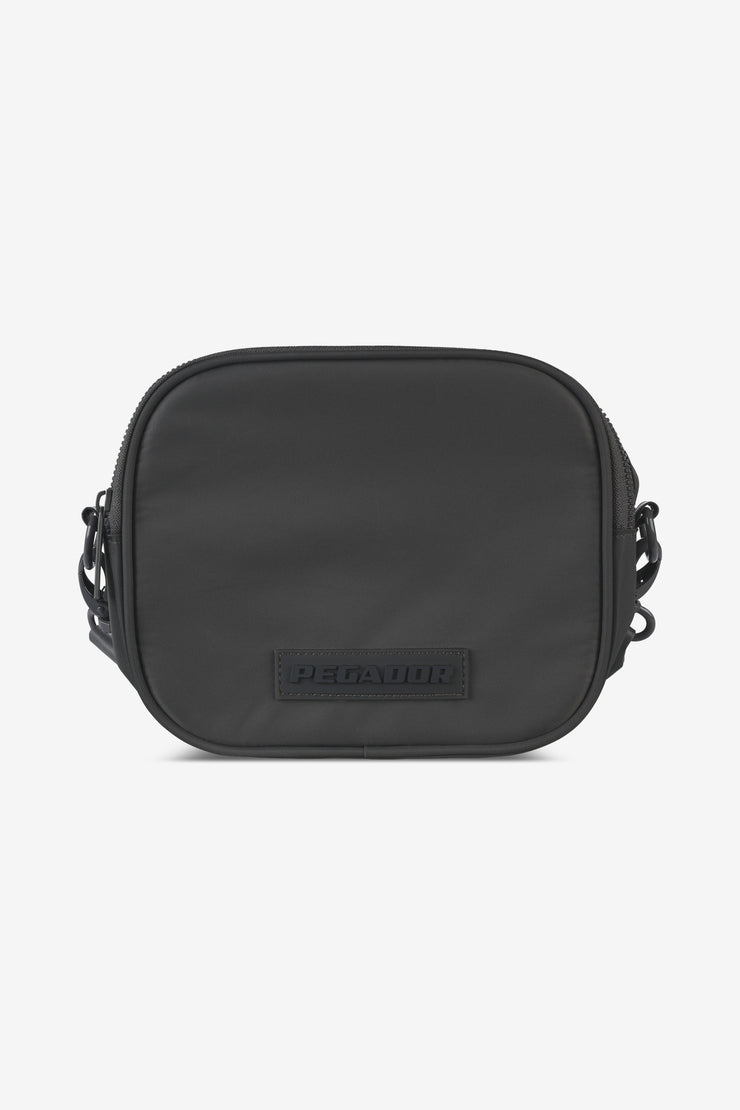 Pegador Rubber Logo Patch Nylon Shoulder Strap Bag Anthracite
