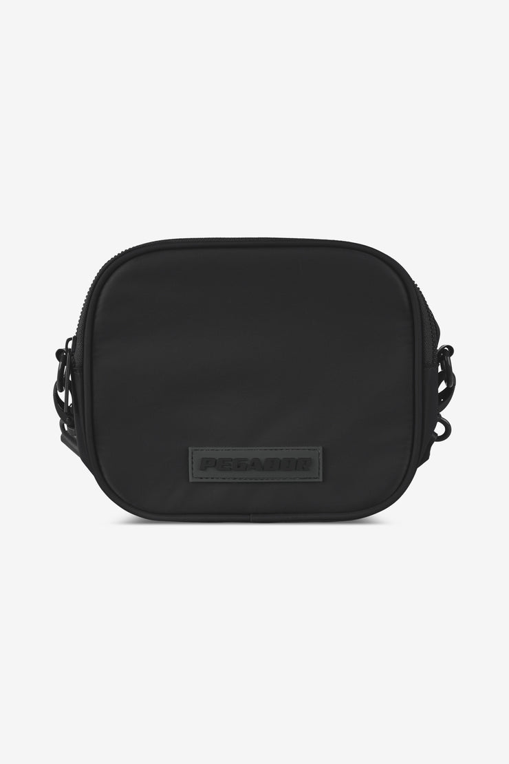 Pegador Rubber Logo Patch Nylon Shoulder Strap Bag Black