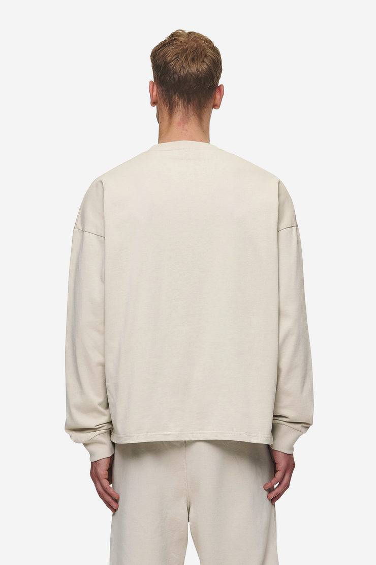 Pegador Rusk Logo Oversized Longsleeve Washed Light Beige
