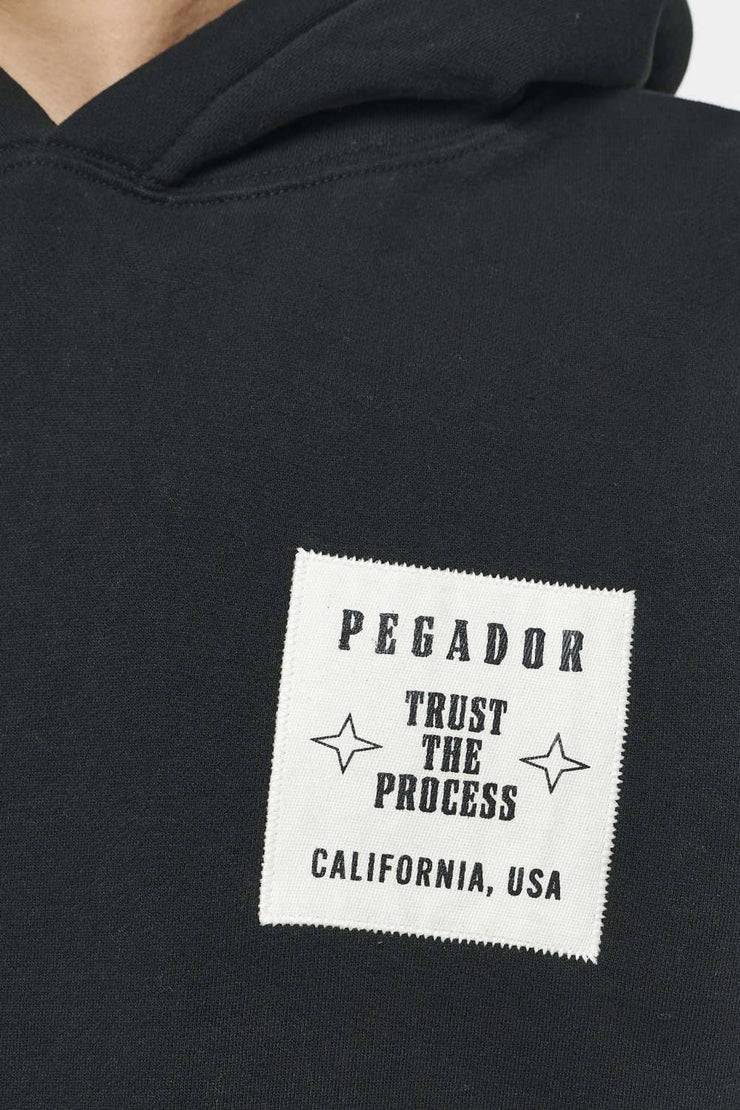 Pegador Salal Oversized Hoodie Vintage Washed Black Ink