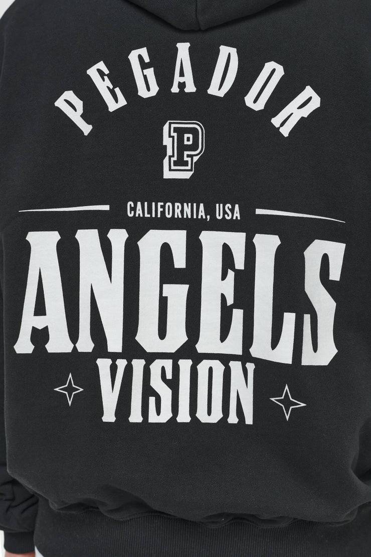 Pegador Salal Oversized Hoodie Vintage Washed Black Ink