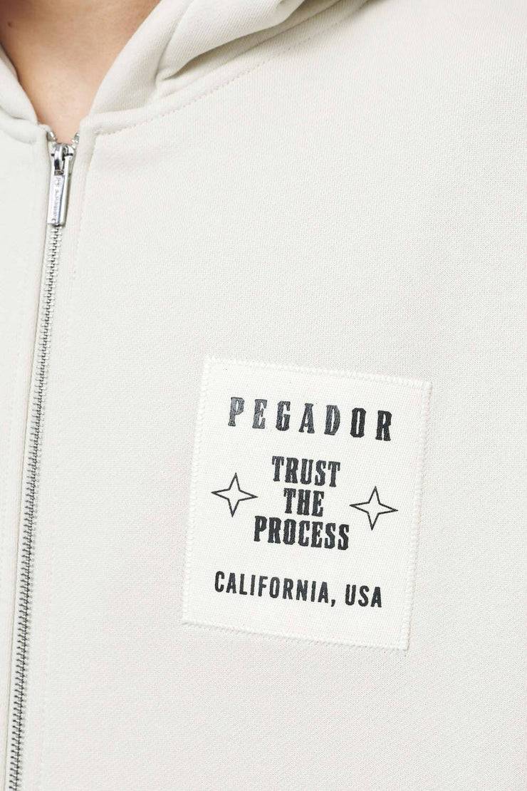 Pegador Salal Oversized Sweat Jacket Vintage Washed Angels Cream