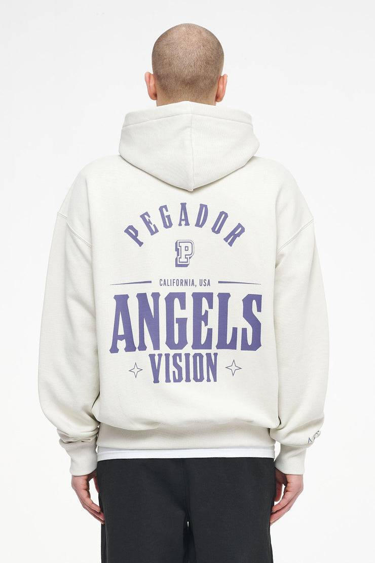 Pegador Salal Oversized Sweat Jacket Vintage Washed Angels Cream