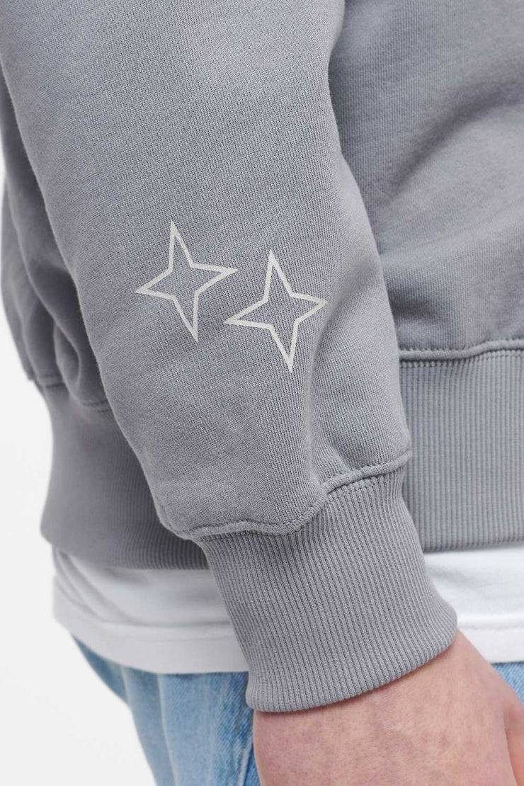 Pegador Salal Oversized Sweat Jacket Vintage Washed Dusk Grey