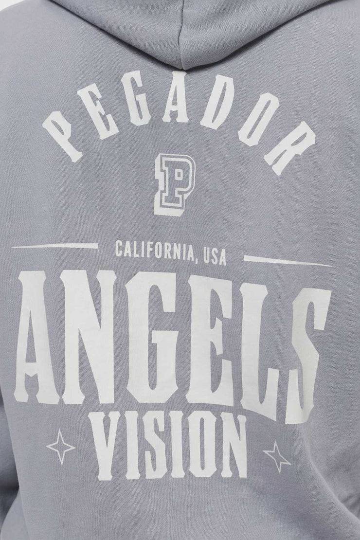 Pegador Salal Oversized Sweat Jacket Vintage Washed Dusk Grey