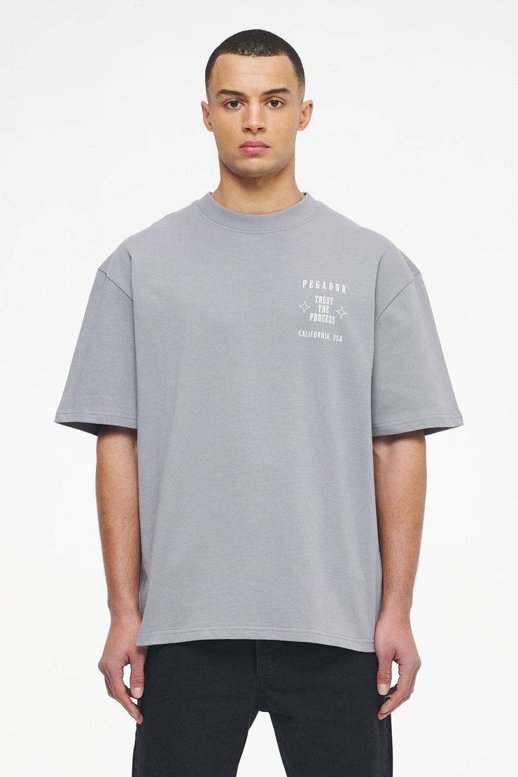 Pegador Salal Oversized Tee Vintage Washed Dusk Grey