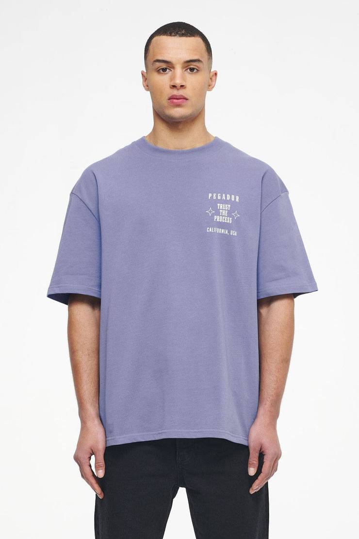Pegador Salal Oversized Tee Vintage Washed Magic Violet