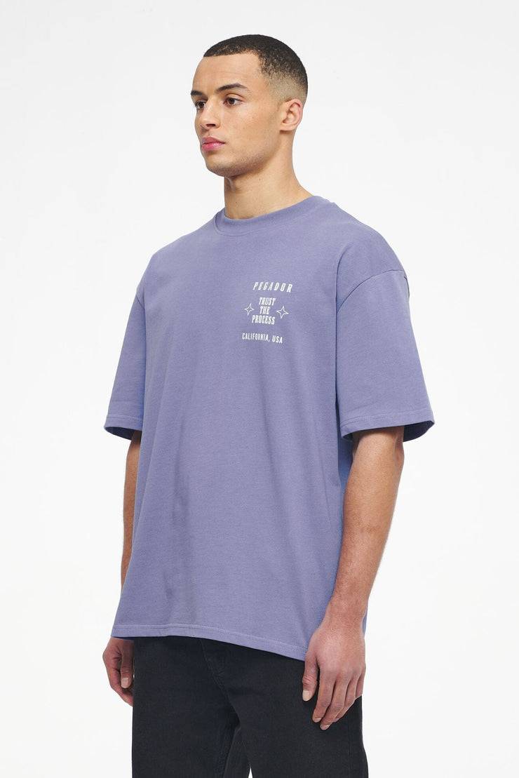 Pegador Salal Oversized Tee Vintage Washed Magic Violet