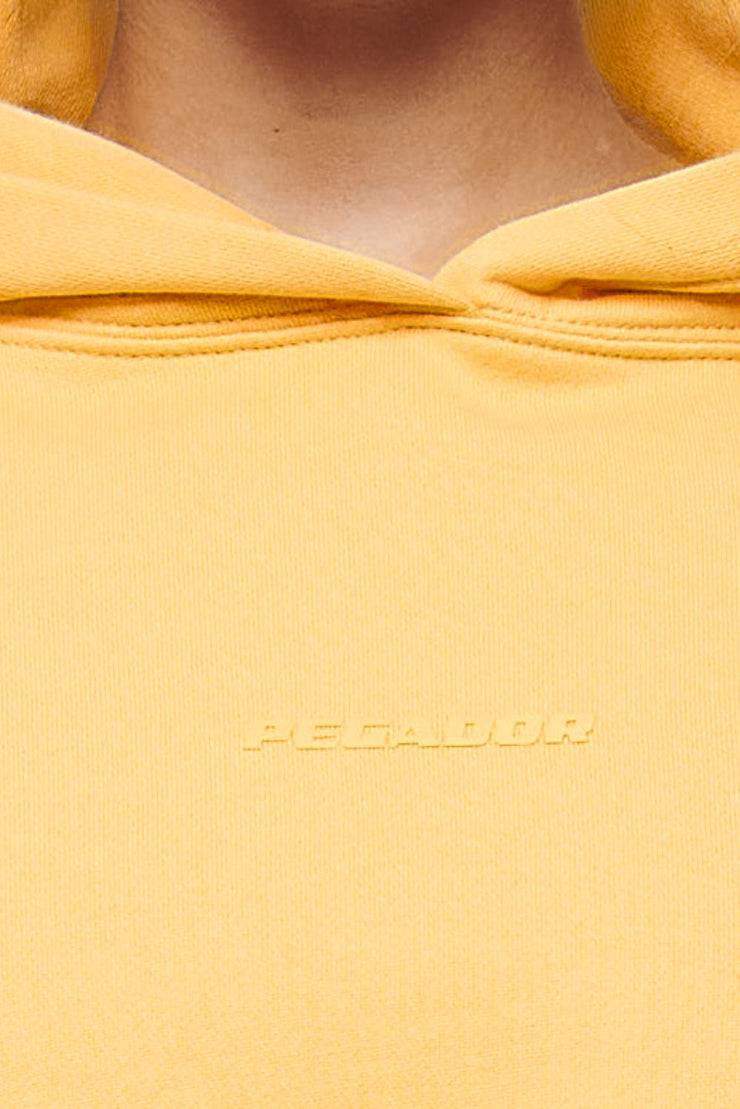 Pegador Salita Oversized Cropped Hoodie Vintage Washed Golden Sun Gum