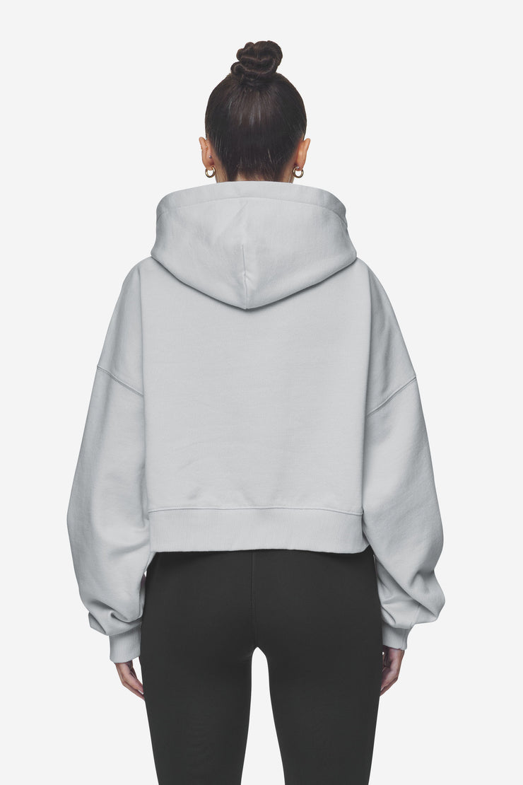 Pegador Salita Oversized Cropped Hoodie Washed Sky Grey White Gum