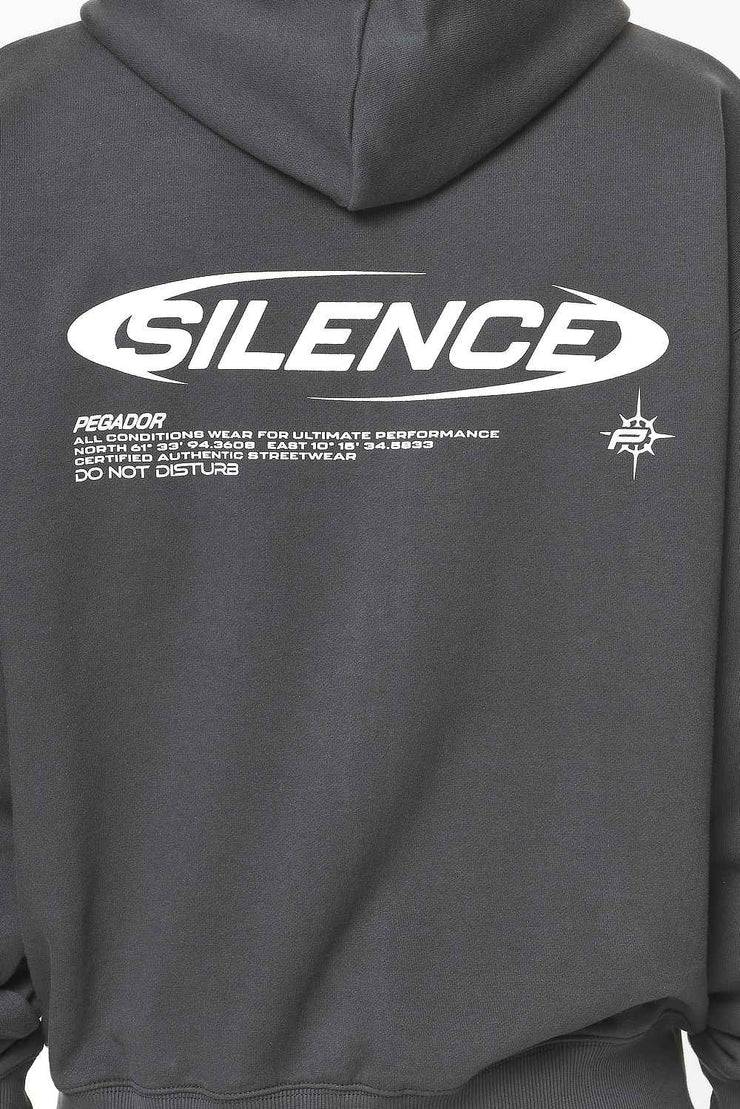 Pegador Sanit Oversized Sweat Jacket Washed Volcano Grey