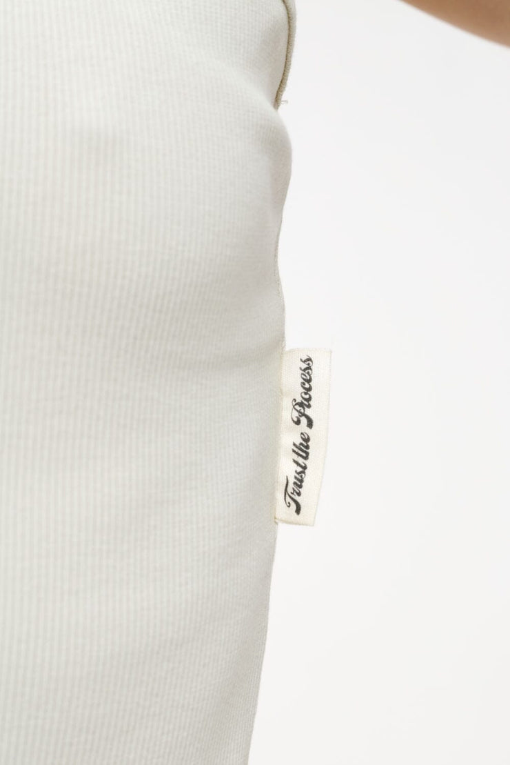 Pegador Santos Rib Neckholder Bodysuit Vintage Washed Angels Cream