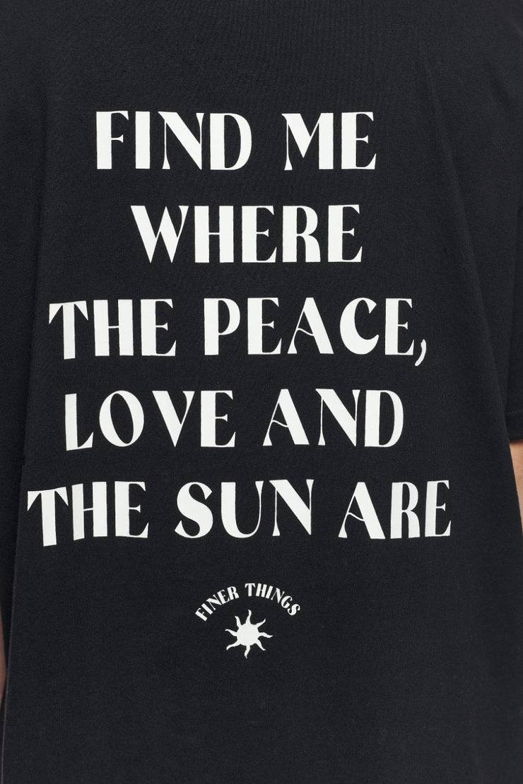 Pegador Siena Heavy Oversized Tee Washed Vintage Black