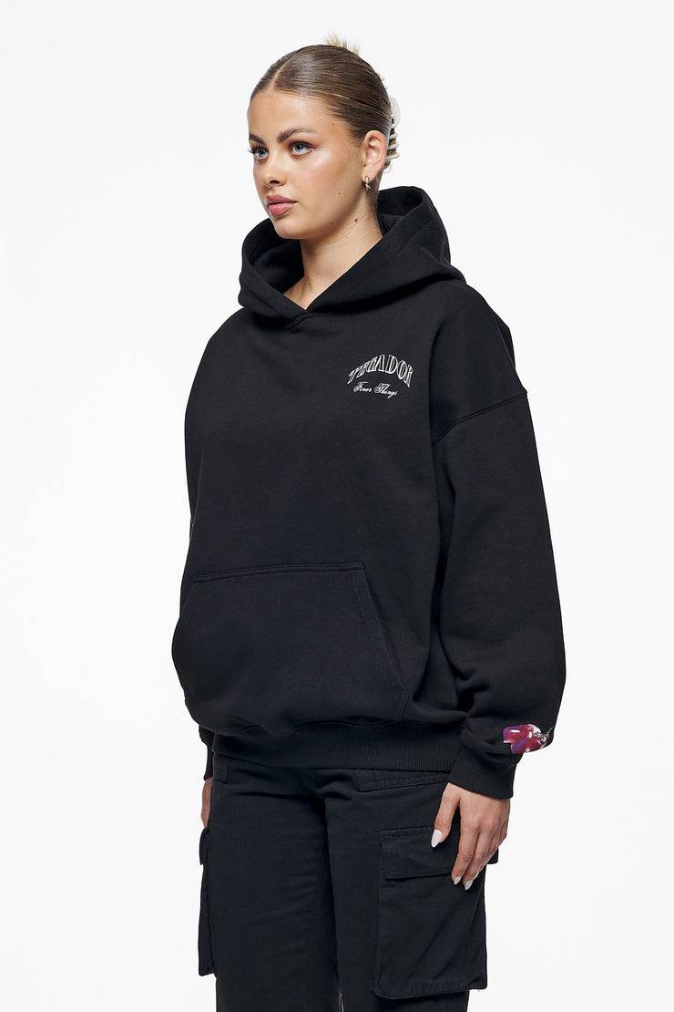 Pegador Siesta Oversized Hoodie Washed Vintage Black