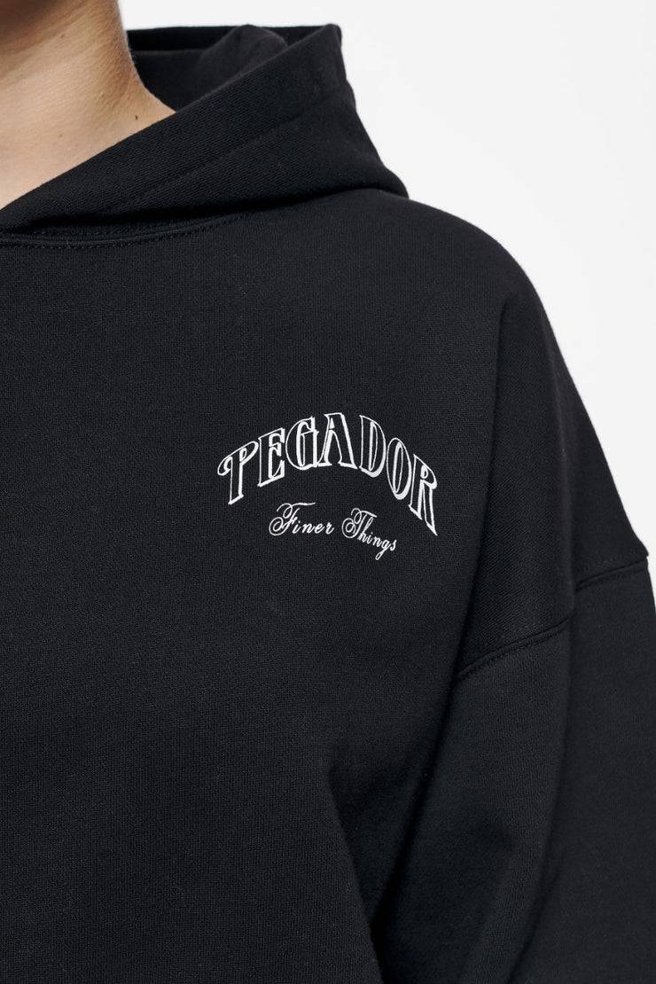 Pegador Siesta Oversized Hoodie Washed Vintage Black