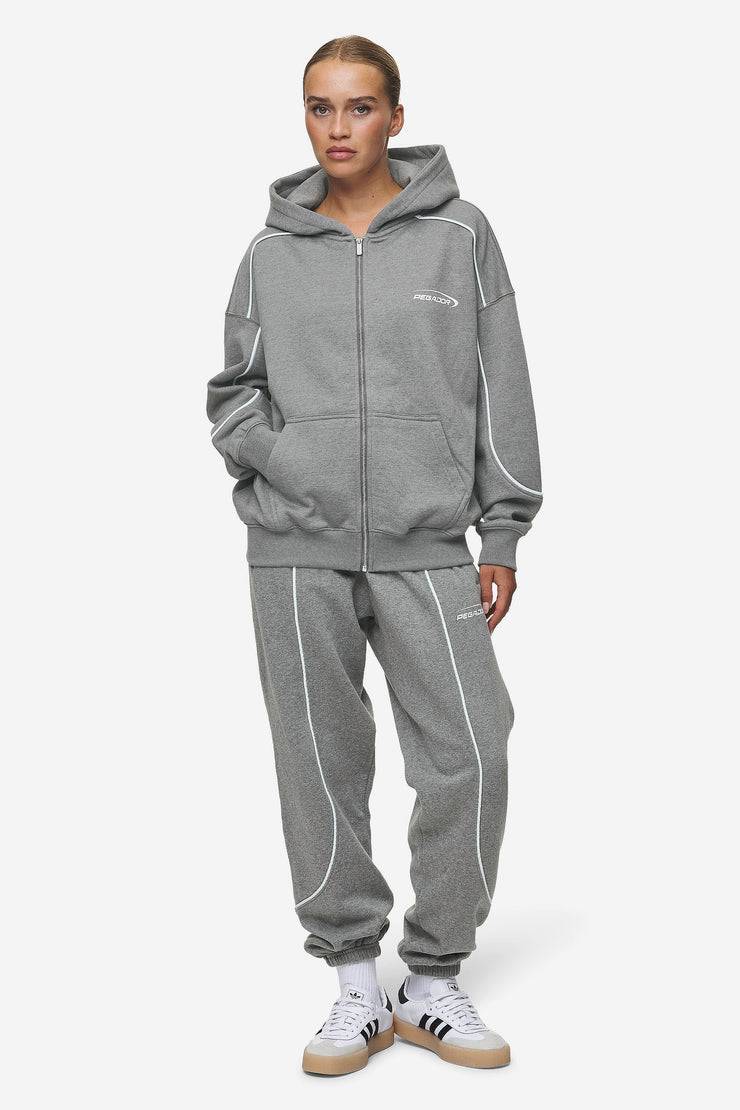 Pegador Silvi High Waisted Sweat Pants Deep Grey Melange