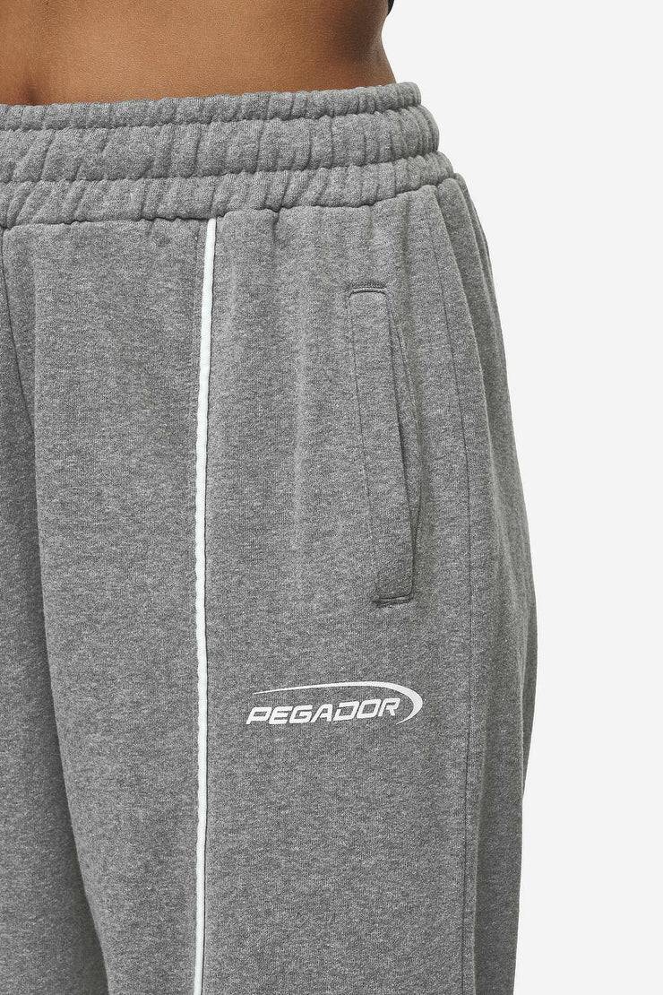 Pegador Silvi High Waisted Sweat Pants Deep Grey Melange