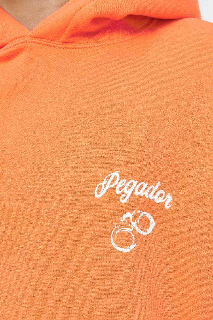 Pegador Skena Oversized Hoodie Vintage Washed Sunrise Orange