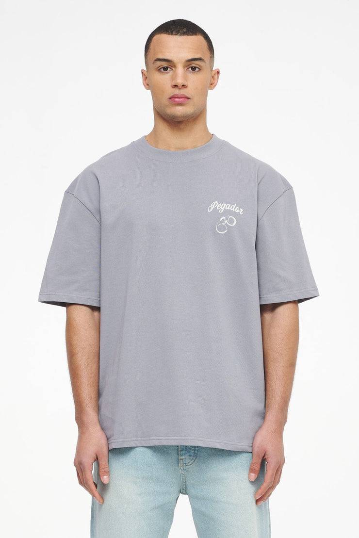 Pegador Skena Oversized Tee Vintage Washed Dusk Grey