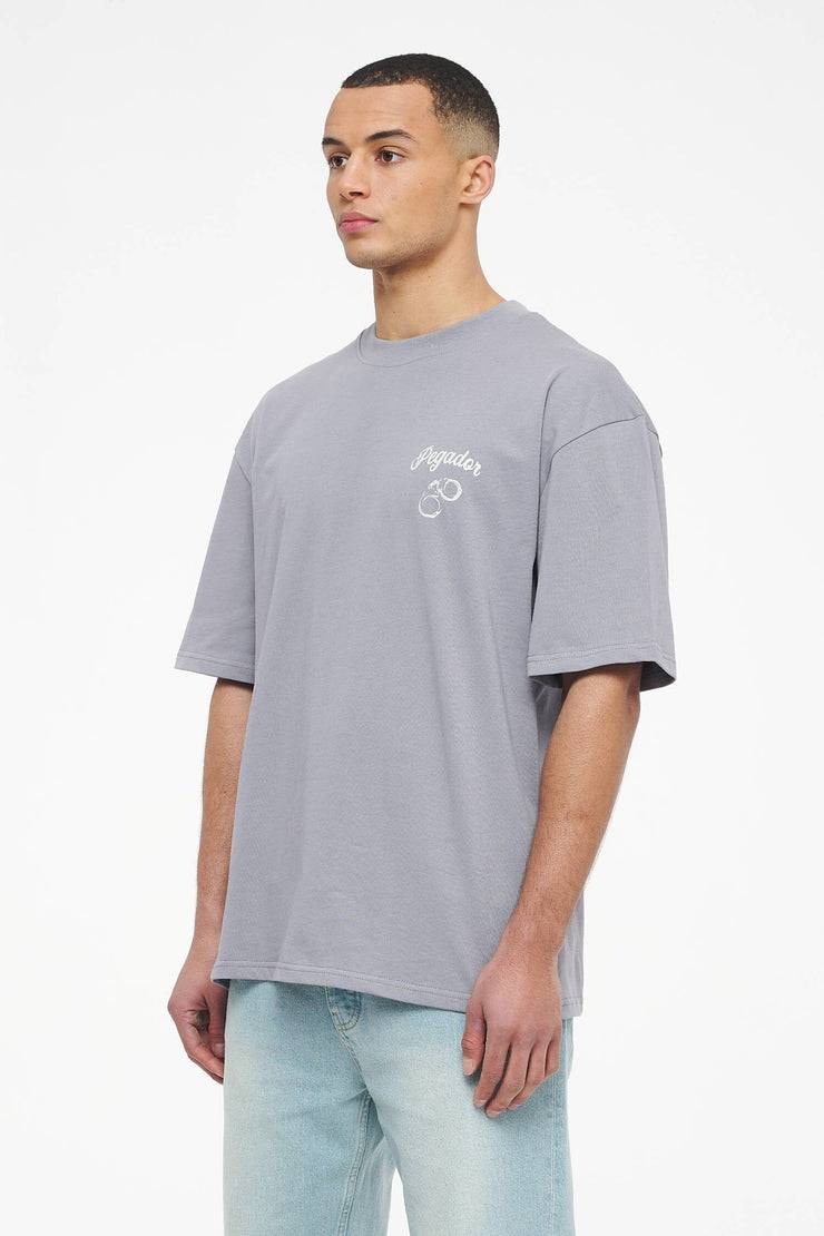 Pegador Skena Oversized Tee Vintage Washed Dusk Grey
