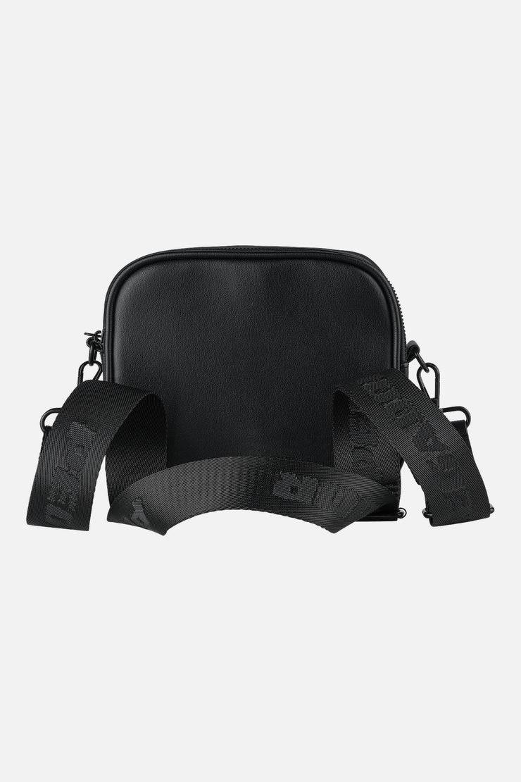 Pegador Skibo Logo Faux Leather Shoulder Strap Bag Black