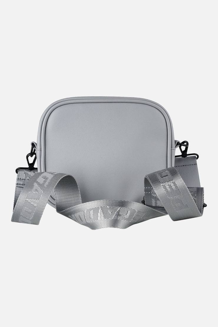 Pegador Skibo Logo Faux Leather Shoulder Strap Bag Cool Grey