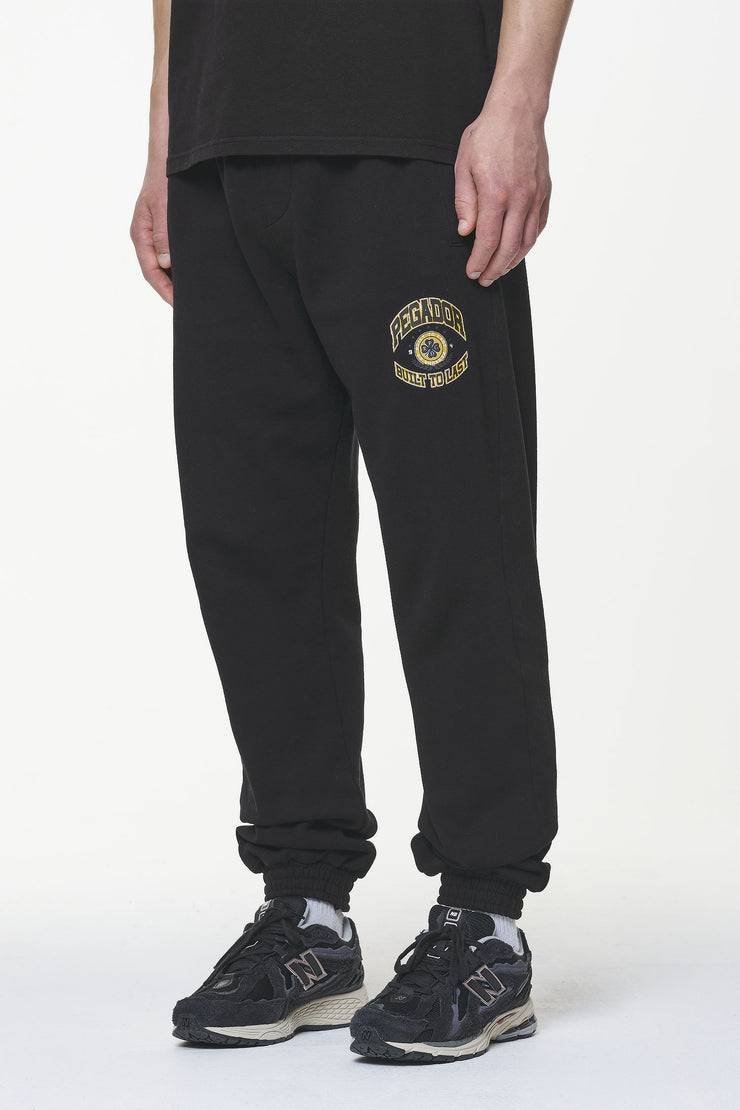 Pegador Smith Heavy Sweat Pants Vintage Washed Onyx Black