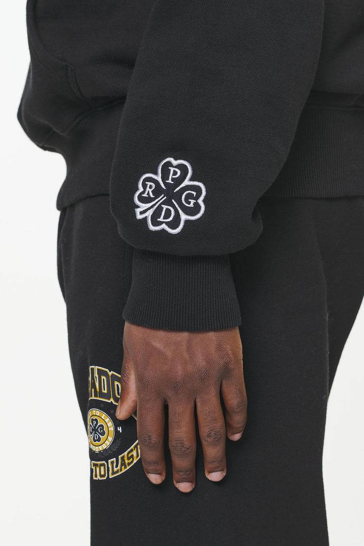 Pegador Smith Oversized Hoodie Vintage Washed Onyx Black