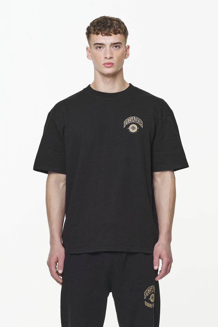 Pegador Smith Oversized Tee Vintage Washed Onyx Black