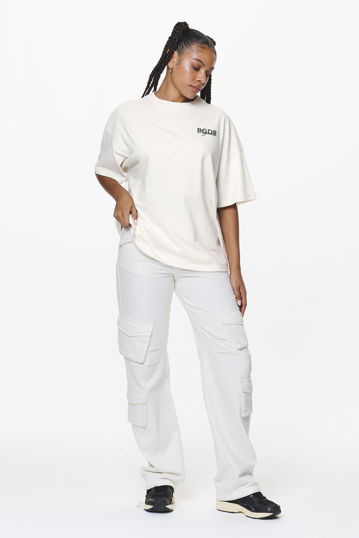 Pegador Sona Heavy Oversized Tee Washed Salty Cream