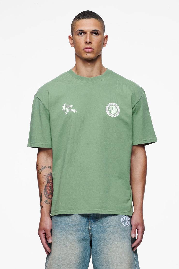 Pegador Talbot Oversized Tee Vintage Washed Cypress Green