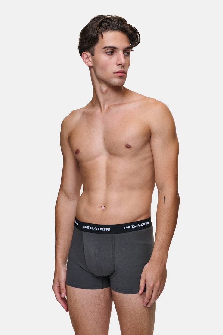 Pegador Tantun Boxershorts 3 Pack Grey Melange Black Anthracite