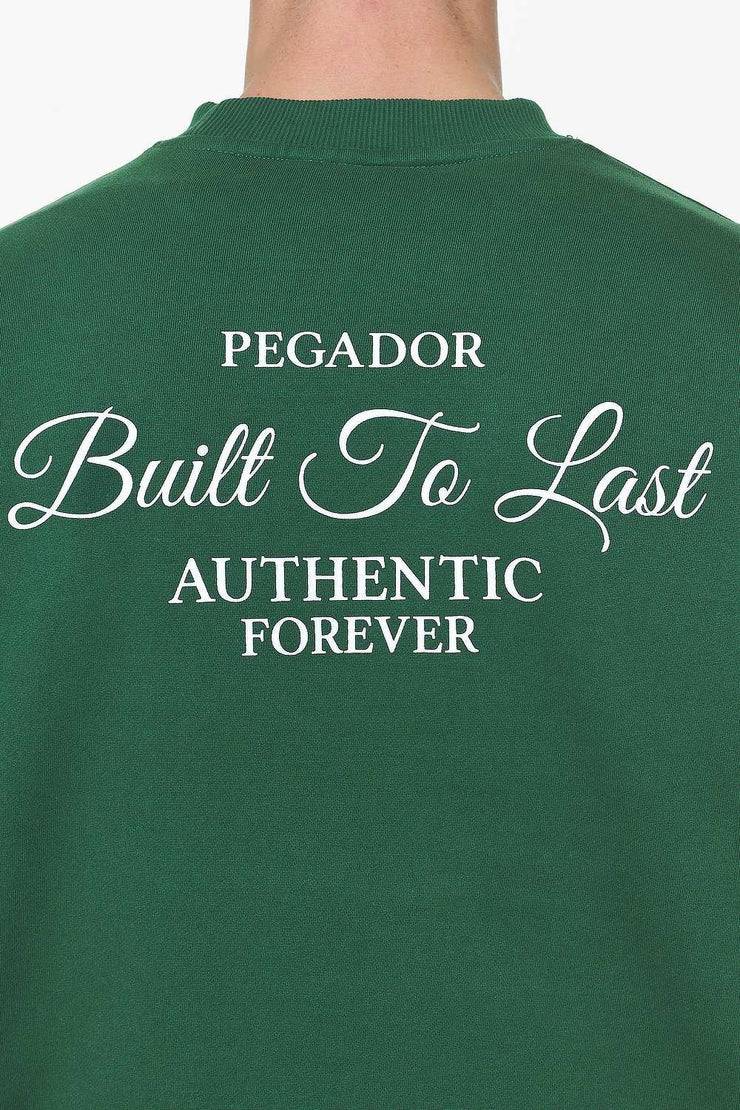 Pegador Tavery Oversized Sweater Vintage Washed British Green