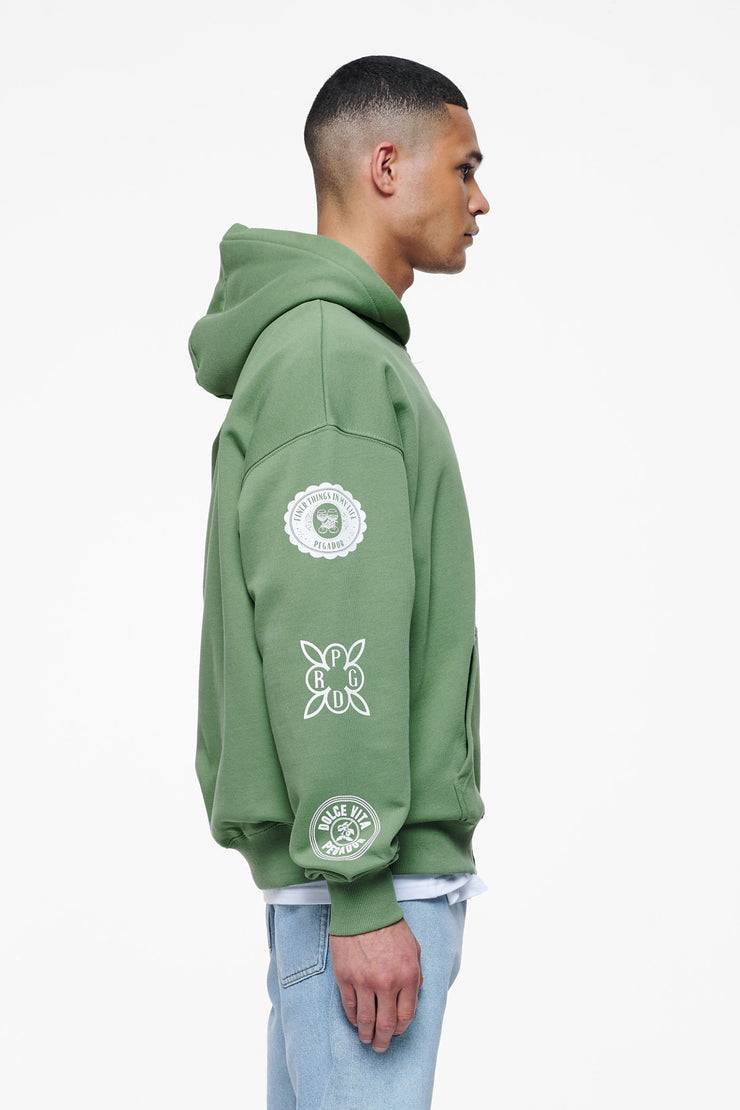 Pegador Teston Sweat Jacket Vintage Washed Cypress Green