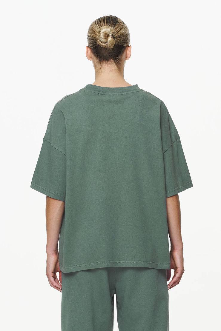Pegador Thames Heavy Oversized Tee Vintage Washed Garden Green