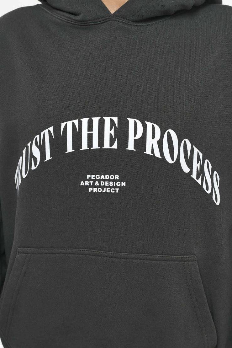 Pegador Topa Oversized Hoodie Vintage Washed Iron Grey