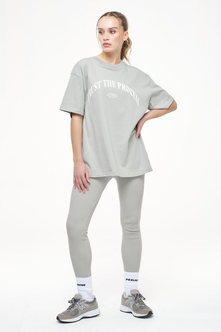 Pegador Topa Oversized Tee Vintage Washed Quiet Gray