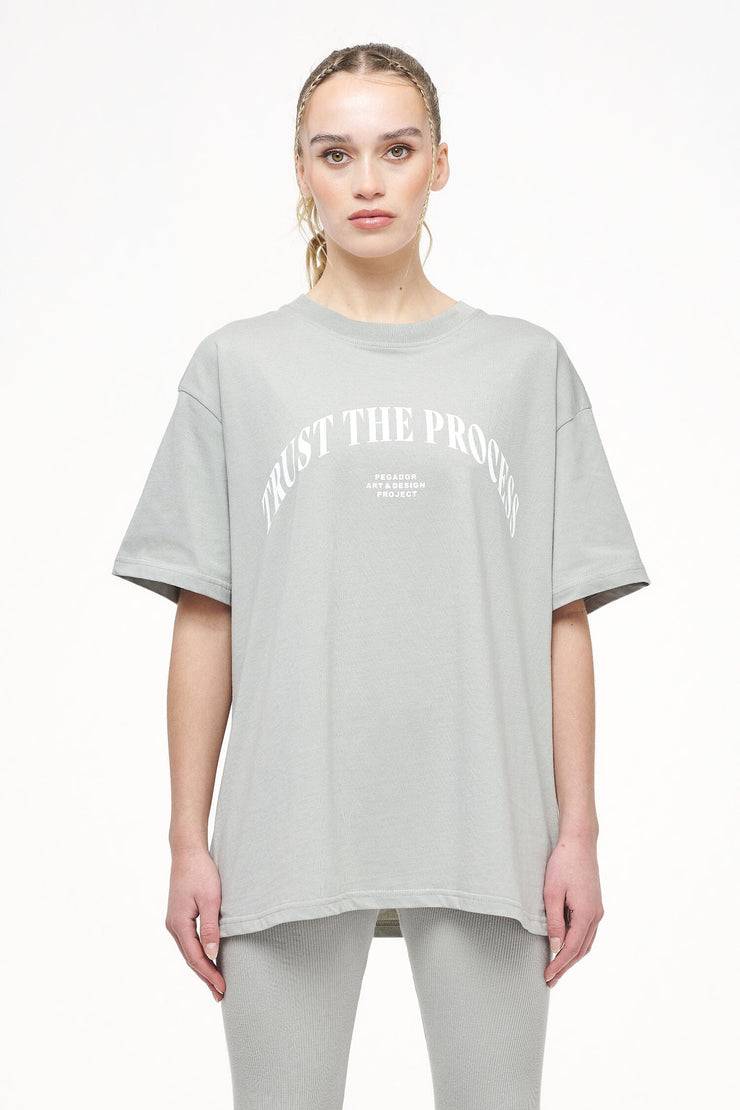 Pegador Topa Oversized Tee Vintage Washed Quiet Gray