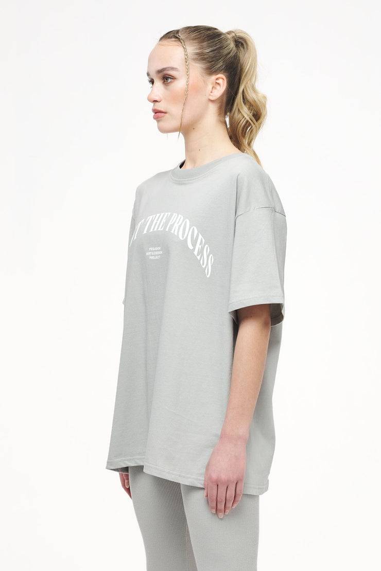 Pegador Topa Oversized Tee Vintage Washed Quiet Gray