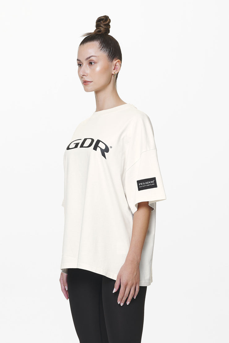 Pegador Troms Heavy Oversized Tee Washed Salty Cream
