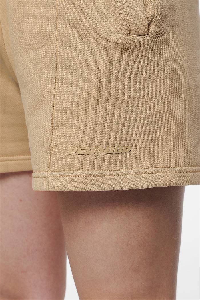Pegador Umbria High Waisted Shorts Vintage Washed Espresso Gum