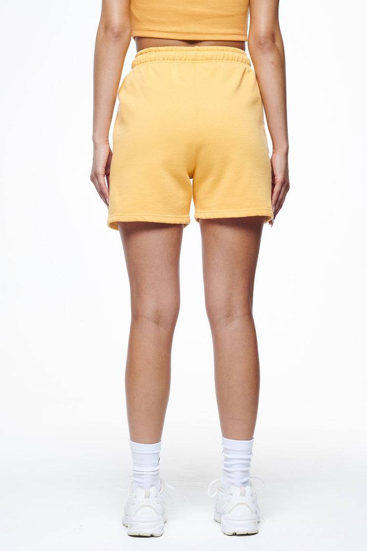 Pegador Umbria High Waisted Shorts Vintage Washed Golden Sun Gum
