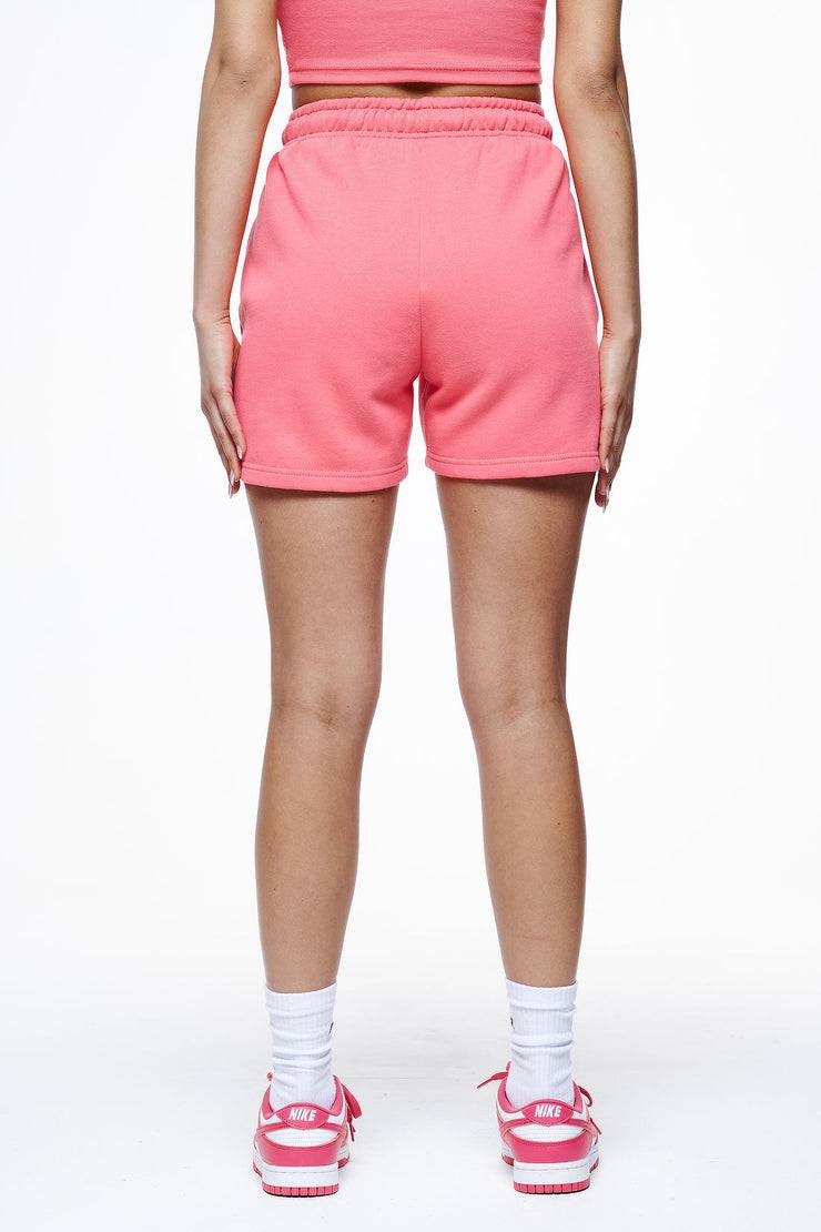 Pegador Umbria High Waisted Shorts Vintage Washed Strawberry Gum