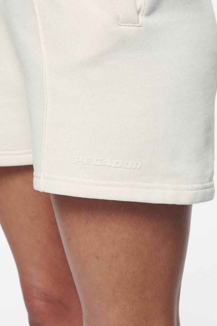 Pegador Umbria High Waisted Shorts Vintage Washed Unbleached Gum