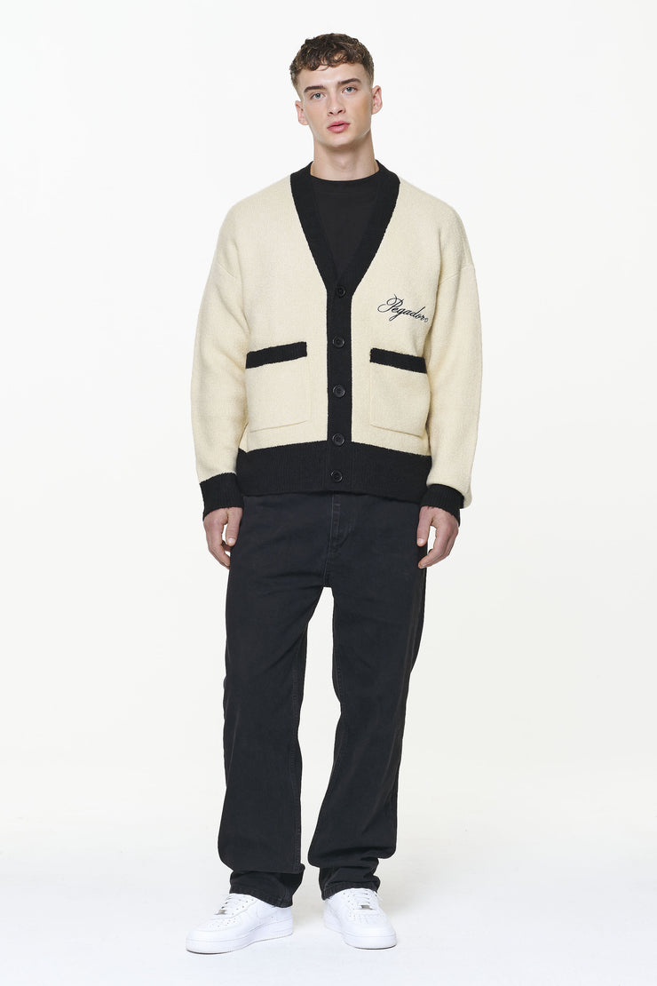 Pegador Unio Knit Cardigan Onyx Black Kingdom Beige