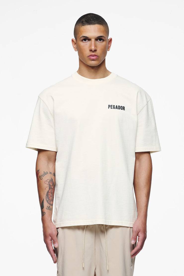 Pegador Verity Oversized Tee Vintage Washed Unbleached