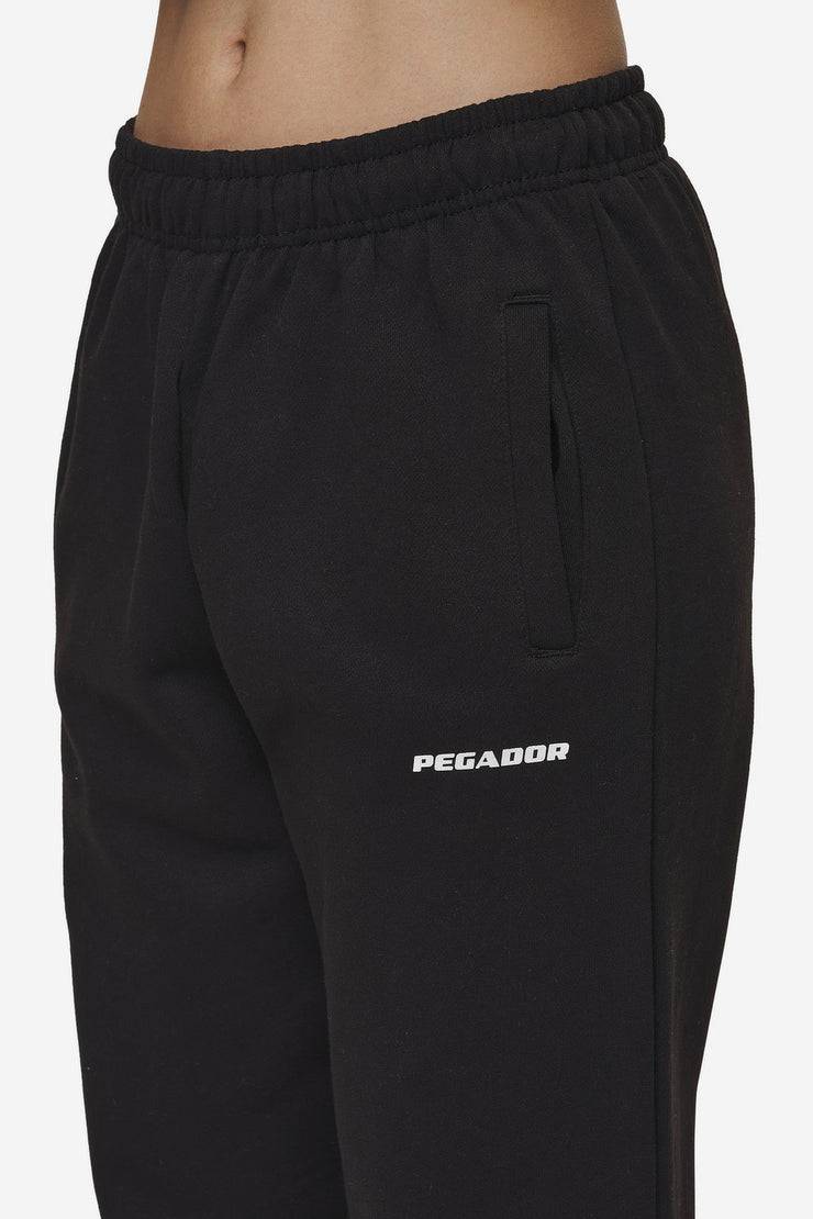 Pegador Villa High Waisted Sweat Pants Black White Gum