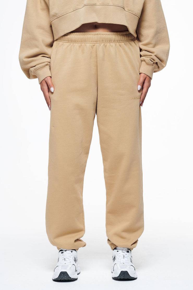 Pegador Villa High Waisted Sweat Pants Vintage Washed Espresso Gum